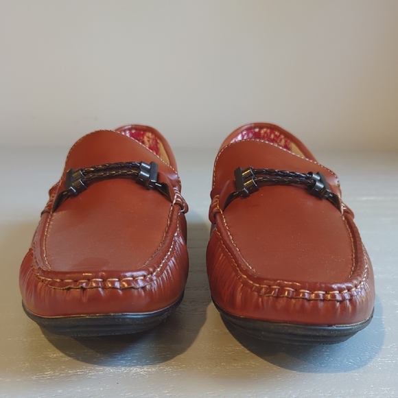 Stacy Adams Men's Percy Tan Leather Loafers size 12 - Picture 5 of 9